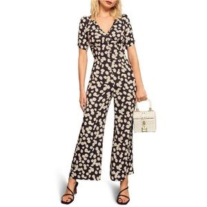 NWOT Reformation Marlena Daisy Jumpsuit